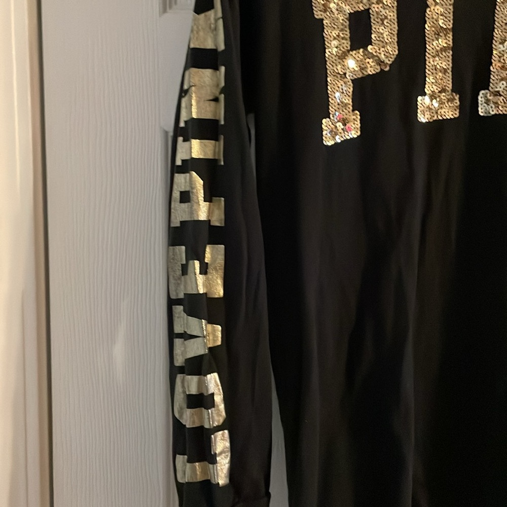PINK Bling Long Sleeve Tee. Good pre-owned condition. - Picture 4 of 6